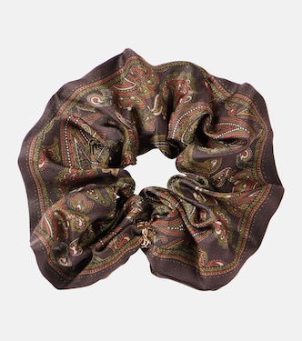 Paisley silk scrunchie | Saint Laurent