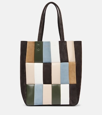 Zoe Large patchwork leather tote bag | Khaite