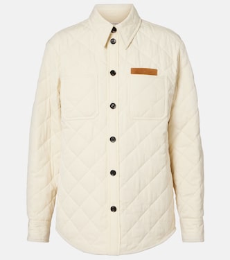 Giacca camicia trapuntata in misto cotone | Bottega Veneta