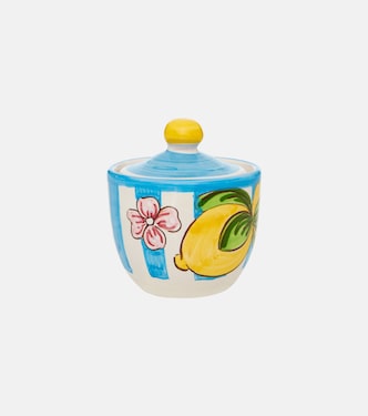 Taormina striped ceramic sugar bowl | Dolce&Gabbana Casa