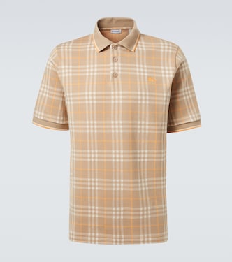 Polo in cotone a quadri | Burberry