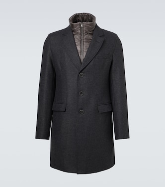 Manteau en laine mélangée | Herno