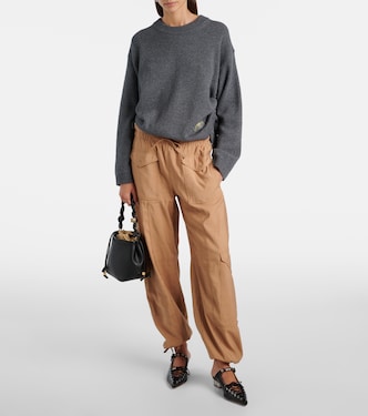 Pullover in misto lana con logo | Ganni