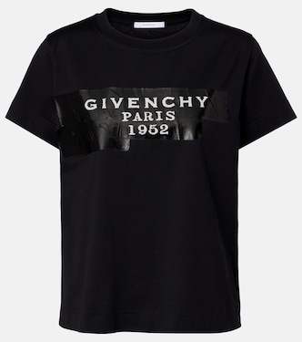 Distressed printed cotton jersey T-shirt | Givenchy