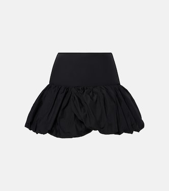 Minifalda fruncida con peplum | Rotate
