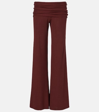 Pantalon ample en soie mélangée  | Aya Muse
