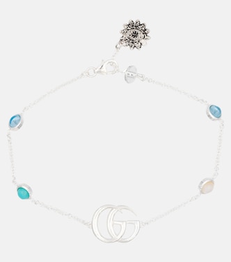 Bracciale GG Marmont Flower in argento sterling | Gucci