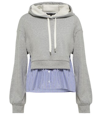 Hockley poplin-paneled hoodie | Veronica Beard
