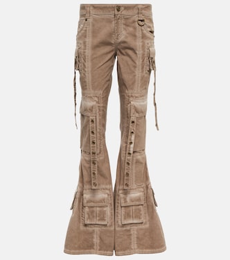 Jeans a zampa a vita bassa con strass | Blumarine