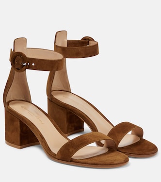 Sandalen Versilia 60 aus Veloursleder | Gianvito Rossi