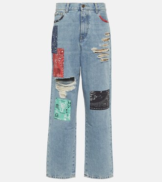 The Twelve Signs patchwork jeans | Alanui