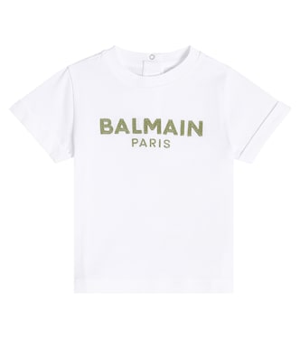 Baby - T-shirt in jersey di cotone | Balmain Kids