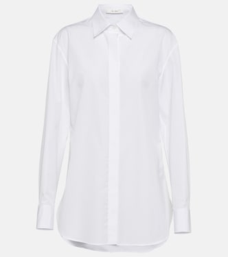 Derica cotton and cashmere drill shirt | The Row