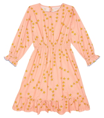 Tiny Stars Frills cotton dress | Tinycottons
