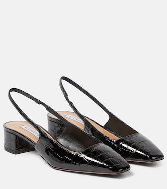 Ginza 35 patent leather slingback pumps | Aquazzura