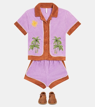 Shorts August de rizo de algodón | Zimmermann Kids