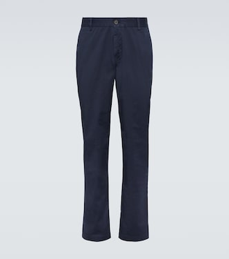 Pantalones chinos slim de sarga de algodón | Sunspel