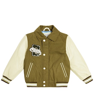 Logo cotton varsity jacket | Scotch & Soda Kids