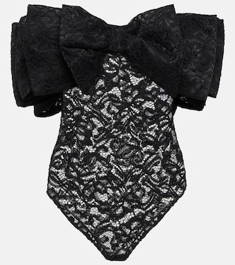 Bow-detail lace bodysuit | Rotate