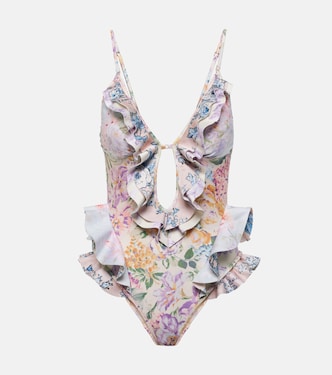 Costume intero Halliday Waterfall Frill | Zimmermann