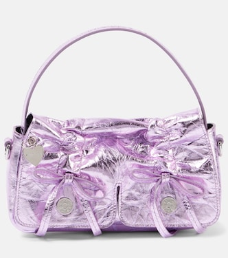 Schultertasche aus Metallic-Leder | Acne Studios