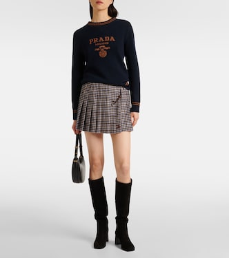 Bottes en daim à logo | Prada