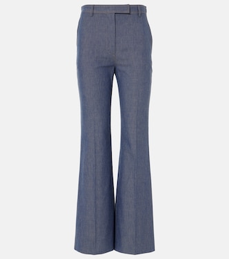 Schlaghose Nash aus Chambray | Loro Piana