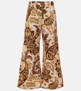 Jeans flared e vita alta con stampa | Etro