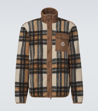 Checked teddy jacket  | Moncler