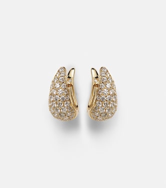 Orecchini Claw in oro 18kt con diamanti | Anita Ko