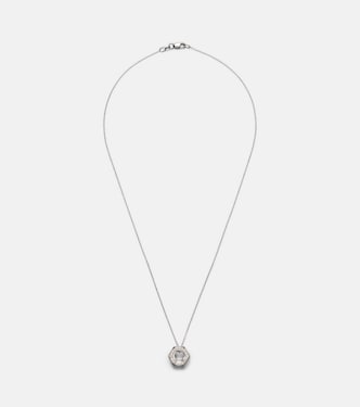 Collana Nut Pendant in oro bianco 18kt con diamanti | Ileana Makri