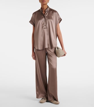 Camicia in misto seta | Brunello Cucinelli