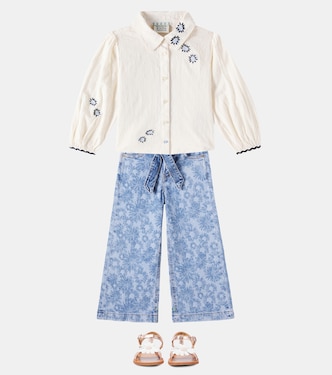The Wave floral belted jeans | Scotch & Soda Kids