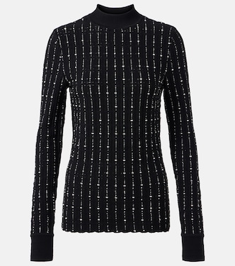 Ribbed-knit cotton-blend mockneck sweater | Joseph