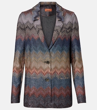 Zigzag锯齿图案金属丝西装式外套 | Missoni