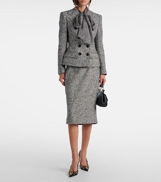 Double-breasted wool-blend jacket | Dolce&Gabbana