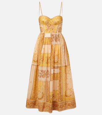 Lucky shirred cotton corset dress | Zimmermann