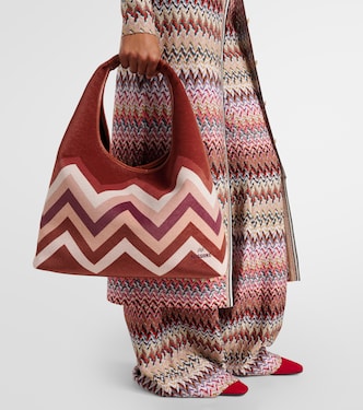 Zigzag 라지 레더 토트 백 | Missoni