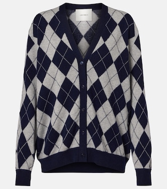 Raelyn argyle cashmere cardigan | Lisa Yang