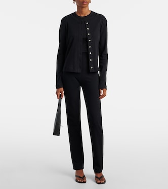Pointelle cotton cardigan | Leset