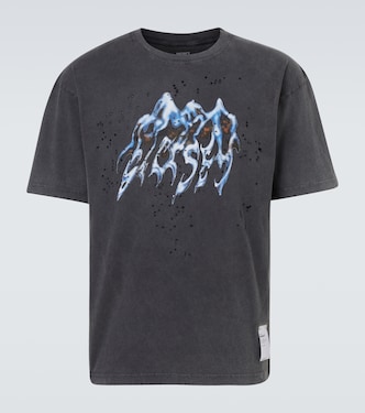 MothTech printed cotton jersey T-Shirt | Satisfy