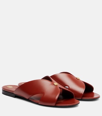 Vera leather slides | Loro Piana