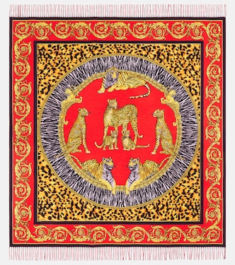 Manta Barocco de lana estampada | Versace Home