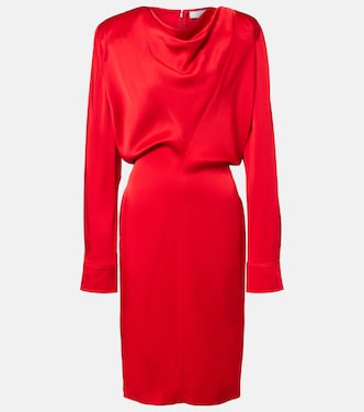 Cowl neck satin midi dress | Stella McCartney