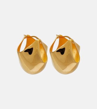 Lotus 18kt gold-plated earrings | Khaite