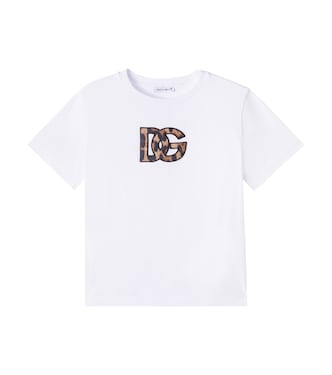 DG patch-appliqué cotton T-shirt | Dolce&Gabbana Kids