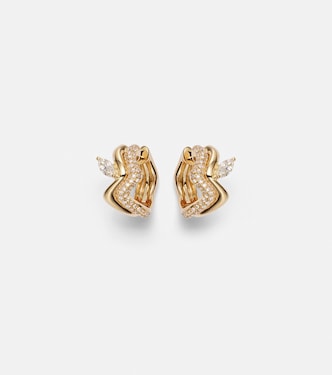 18kt gold (750/1000) earrings with diamonds | Shay Jewelry