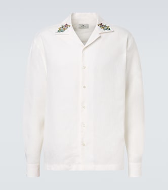 Camicia in lino con ricamo paisley | Etro