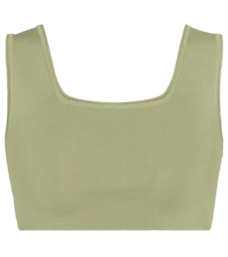 Ribbed-knit crop top | LOW CLASSIC