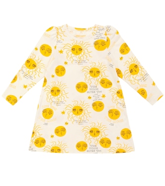 Moon and Sun cotton-blend dress | Mini Rodini